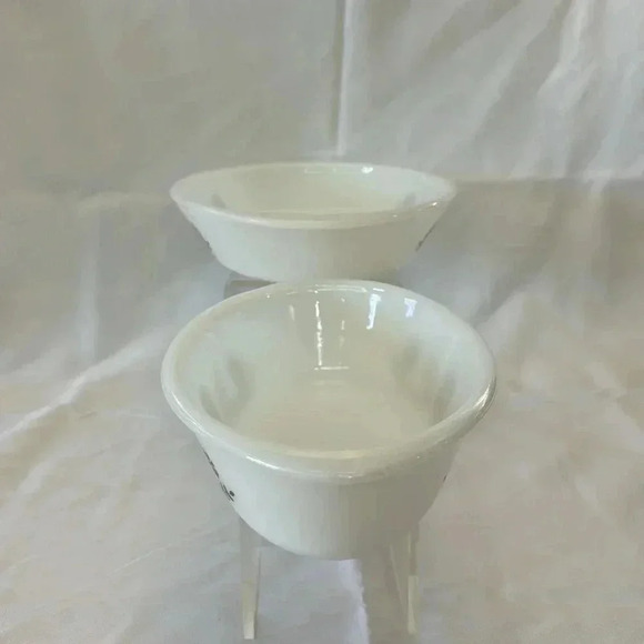 2 - Glasbake 1970s Casserole Dishes Green Daisy Milk Glass MCM Kitchen - Picture 2 of 11